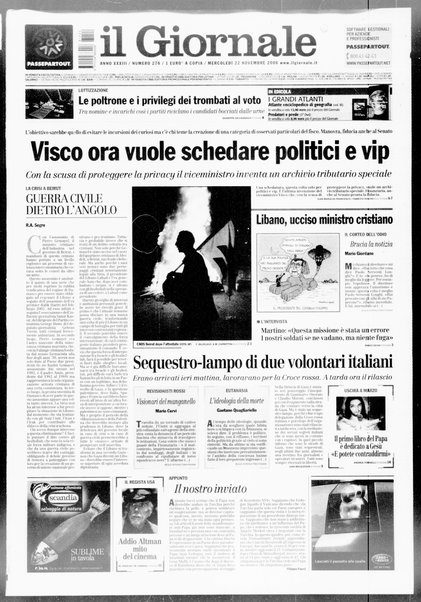 Il giornale : quotidiano del mattino